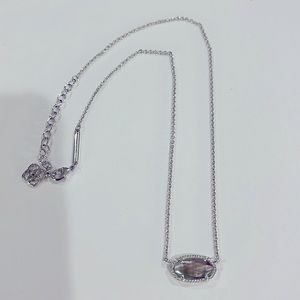 Kendra Scott Silver and Abalone Necklace